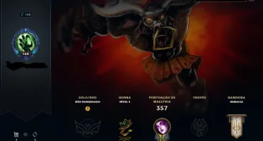 Conta LoL - 2011 - 215 Skins Legado entre elas Black Alistar