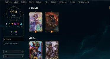 Vendo conta de lol baratinha