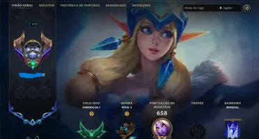 Vendo conta de lol baratinha