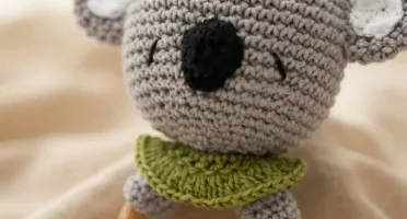Chocalho Urso Amigurumi
