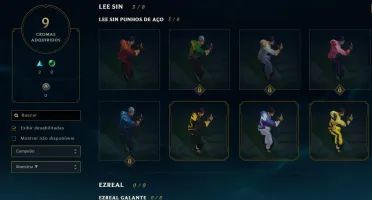VENDO CONTA DE LOL- 265 SKINS TODOS OS CAMPEÕES GOLD 5 LV 80