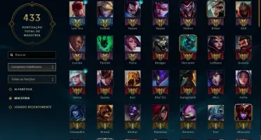 VENDO CONTA DE LOL- 265 SKINS TODOS OS CAMPEÕES GOLD 5 LV 80