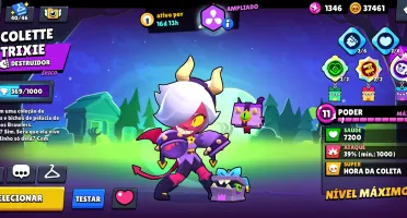 92k troféus. 585 skins. 106/106 brawlers. Conta full