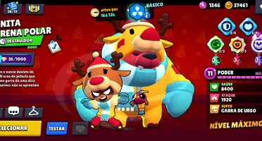 92k troféus. 585 skins. 106/106 brawlers. Conta full