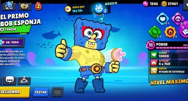 92k troféus. 585 skins. 106/106 brawlers. Conta full