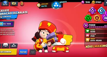92k troféus. 585 skins. 106/106 brawlers. Conta full