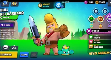 92k troféus. 585 skins. 106/106 brawlers. Conta full