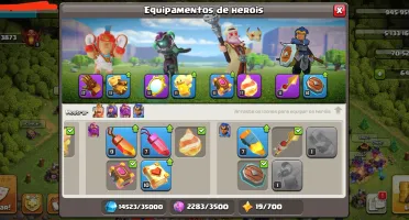 Conta de Clash of clans CV 13