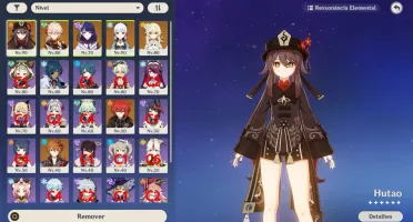 AR55 Kazuha+Hu tao+Ayaka+Shogun Raiden+Diluc+3 armas