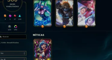 FULL ACESSO - LVL 467 - 360 Skins - TODOS Champions