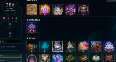 FULL ACESSO - LVL 467 - 360 Skins - TODOS Champions