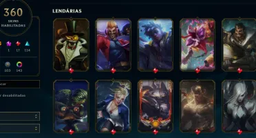 FULL ACESSO - LVL 467 - 360 Skins - TODOS Champions
