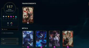 Conta League Of Legends Antiga Varias Skins Cara Nivel 295