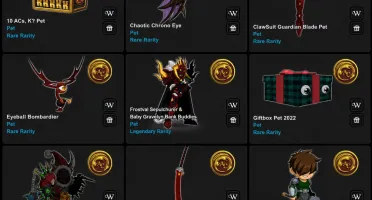 Conta Aqw Endgame, Hero Mart, Classe Calendario, Raros