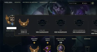 Ouro 2 com 45 Champs e 8 Skins
