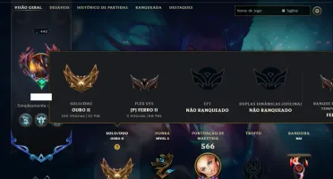 Ouro 2 com TODOS os champs e 152 skins ( MID / SUP / ADC )