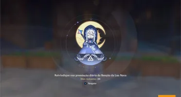 AR 24 - Zhongli + Ganyu com Amos Bow e benção da lua ativa