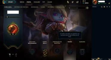 Conta LOL Unranked lvl 30 para smurf