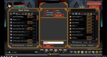 CONTA AQW 2012 - TODOS ITENS DA DOOM E MUITOS RAROS