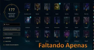 Conta 120 Campeões 85 skins