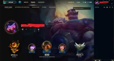 Contas League of Legends Elos variados várias Skins