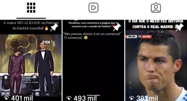 Conta no Instagram - Futebol - 9k - vídeos