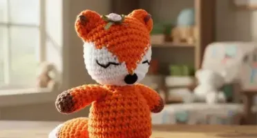 Raposinha Laranja Amigurumi