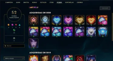 Conta unranked com 33 champs e 5 skins ( 1 ultimate )