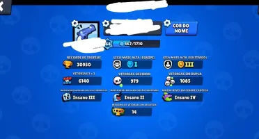 BrawStars 100% full, 30k+ troféus e ++