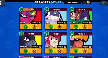 BrawStars 100% full, 30k+ troféus e ++