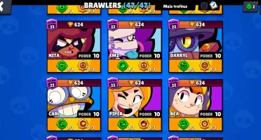 BrawStars 100% full, 30k+ troféus e ++