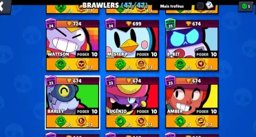 BrawStars 100% full, 30k+ troféus e ++