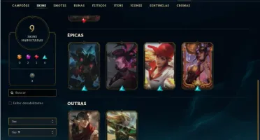Conta Unranked com 23 Champ e 9 Skins + 2 Prestigio da Vayne