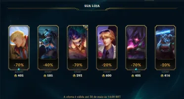 Conta Unranked com 23 Champ e 9 Skins + 2 Prestigio da Vayne