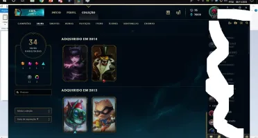 Conta de League of legends