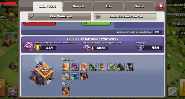 Conta CV13 nv 213 - 2758 gemas - defesas e heróis full