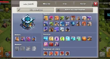 Conta CV13 nv 213 - 2758 gemas - defesas e heróis full