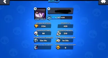 Conta Brawl Stars com 5 Mil troféus, Nível 62