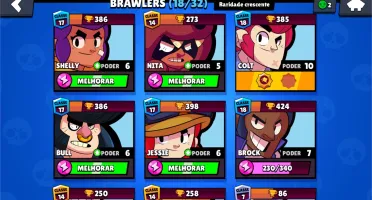 Conta Brawl Stars com 5 Mil troféus, Nível 62