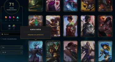 Conta League of Legends Full Acesso 71 Skins - ULTRA RARA