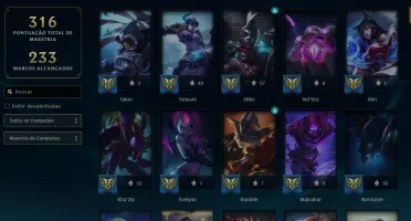 Conta League of Legends Full Acesso 71 Skins - ULTRA RARA