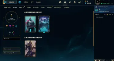 Conta LoL, Diamante IV, Smurf, Espólio Lendário
