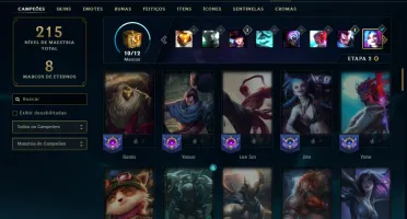 Esmeralda 4 com 80 Champs e 53 Skins + 2 Prestigios