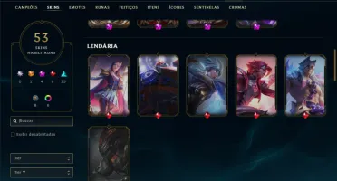 Esmeralda 4 com 80 Champs e 53 Skins + 2 Prestigios
