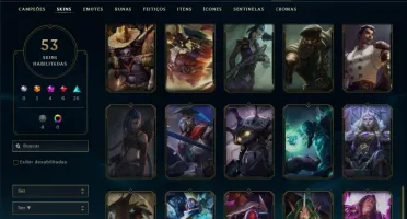 Esmeralda 4 com 80 Champs e 53 Skins + 2 Prestigios