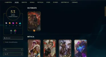 Esmeralda 4 com 80 Champs e 53 Skins + 2 Prestigios