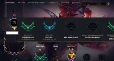 Esmeralda 4 com 80 Champs e 53 Skins + 2 Prestigios