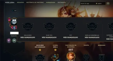 Unranked com TODOS os Champs e 229 Skins ( SUP / ADC )