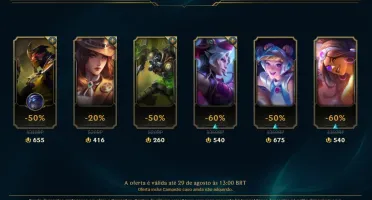Conta league of legends - Platina 4 - smurf 37 champ