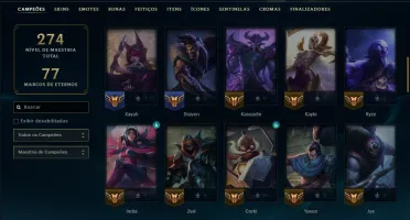 Unranked com 70 Champs e 26 Skins ( ADC / MID )